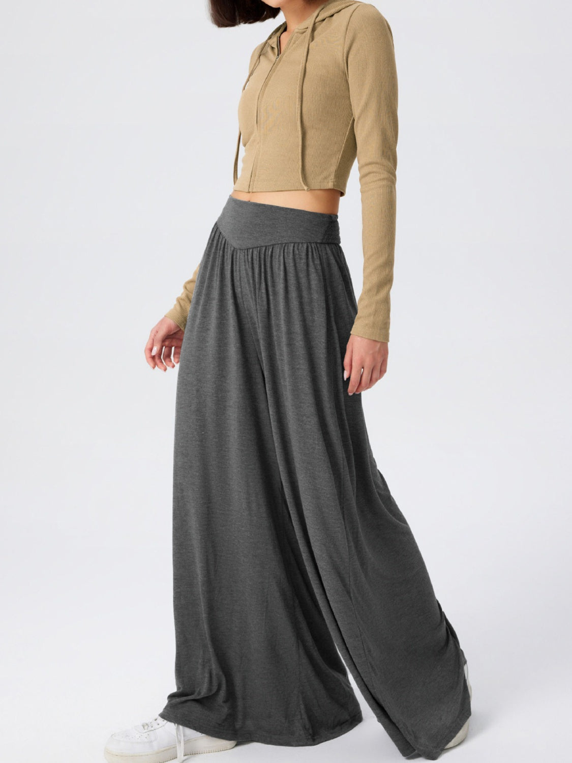 High Waist Wide Leg Pants