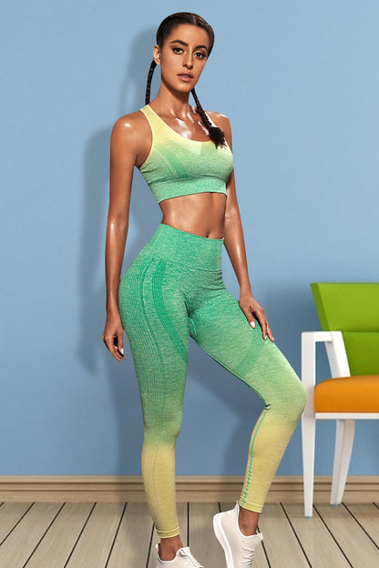 Gradient Sports Tank and Leggings Set