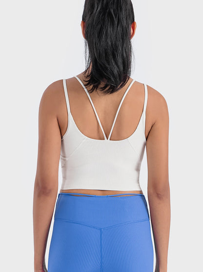 Double Strap Ribbed Sports Cami