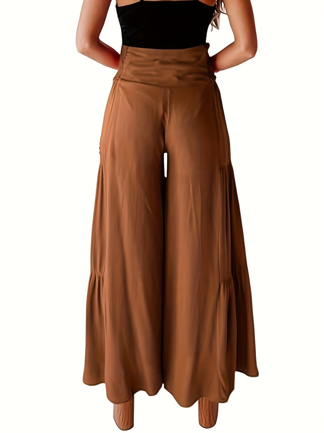 Smocked Wide Leg Pants