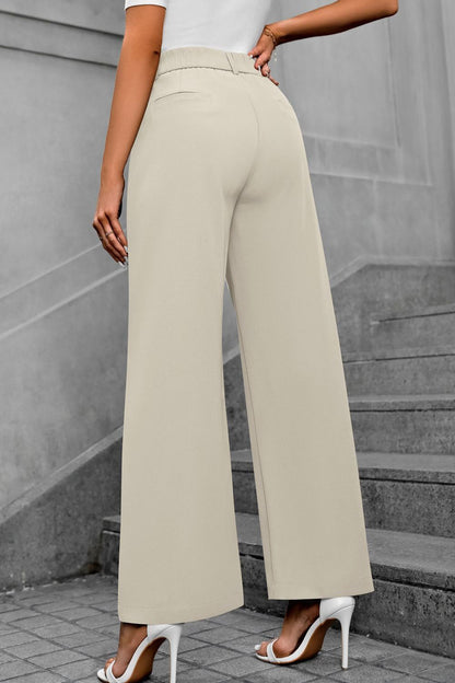 Pocketed High Waist Pants